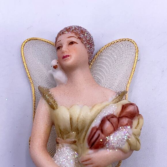 Hallmark Keepsake 2001 Snow Blossom Angel Collectible Christmas Ornament in Box - Picture 4 of 5